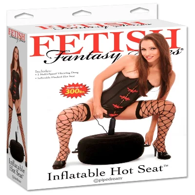 Надувна подушка з вібратором - FFS Inflatable Hot Seat Black