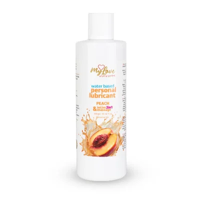 2в1 лубрикант та масажний гель - MyLove Aroma Series Intim&Massage Peach, 300 мл