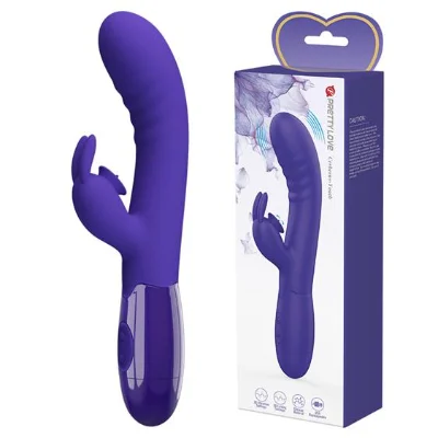 Вібратор - Pretty Love Cerberus Licking Vibrator Blue