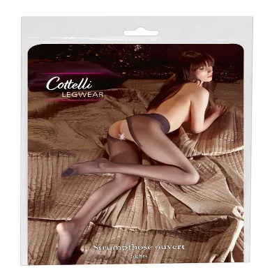 Колготки - 2510030 Cottelli Collection Crotchless Tights Black 1