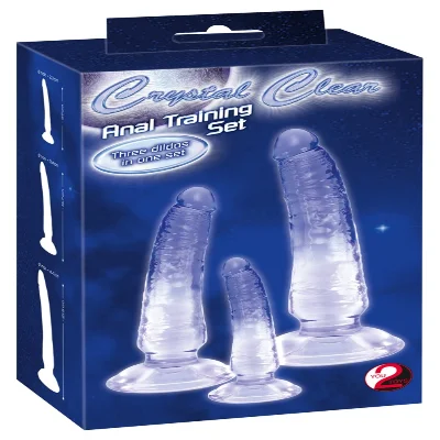 Набір анальних фалоімітаторів - Crystal Clear Anal Training Dildo Set