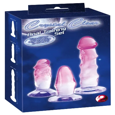 Набір анальних пробок - Crystal Clear Anal Training Set
