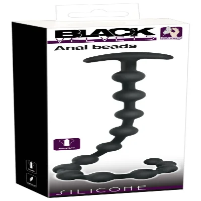 Анальний ланцюжок - Black Velvets Anal Beads Silicone