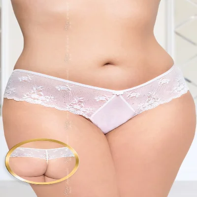 Жіночі стрінги - G-string 2420, white 2XL