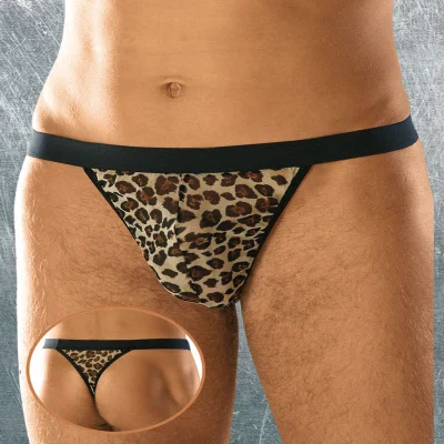 Чоловічі стрінги - Thong 4457, panther - S-L