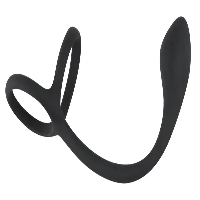Ерекційне кільце - Black Velvets Cock & Ball Ring + Plug