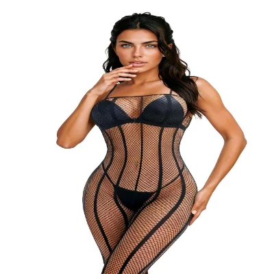 Бодістокінг - Bodystocking 214088, black - One Size