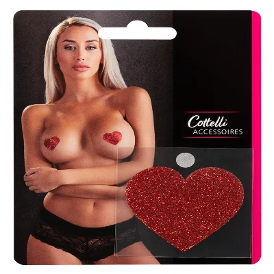 Прикраса для сосків - Cottelli Collection Nipple Sticker Heart