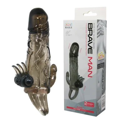 Насадка на член - Brave Man Vibrating Penis Sleeve Black