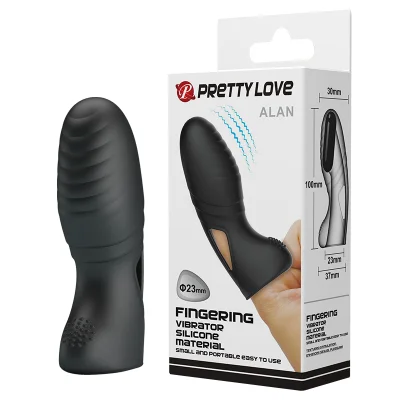 Насадка на палець - Pretty Love Alan Finger Vibrator Black
