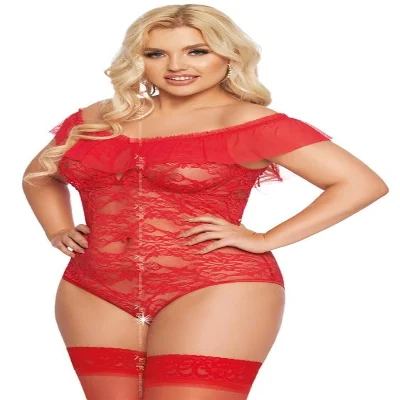 Боді - Kamila, red 3XL