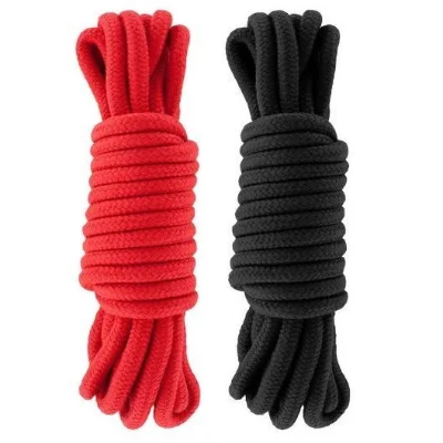 Набір мотузок для бондажу Submission 5 м Red&Black