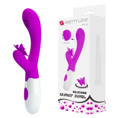 Вібратор - Pretty Love Moth Clitoris Vibrator Purple