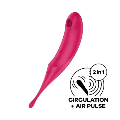 Вакуумний кліторальний стимулятор - Satisfyer Twirling Pro Red