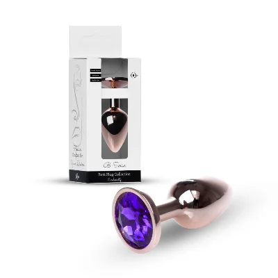 Анальна пробка - Jewellery Red Gold Plug Purple