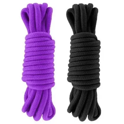 Набір мотузок для бондажу Submission 5 м Black&Purple