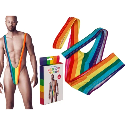 Чоловічі стрінги - Rainbow Mankini One Size
