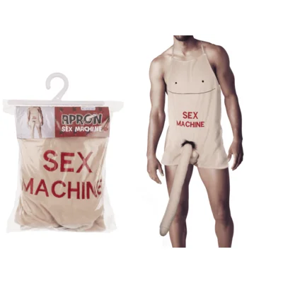 Кухонний фартух з плюшевим пенісом 52 см Sex Machine