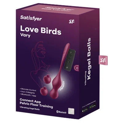 Вагінальні кульки - Satisfyer Love Birds Vary (App)