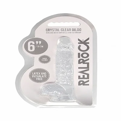 Фалоімітатор - Realrock Dildo 6" Transparent