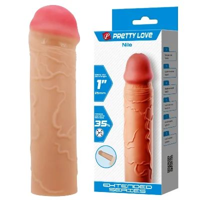 Насадка на член - Pretty Love Nile Penis Extender +1" Flesh