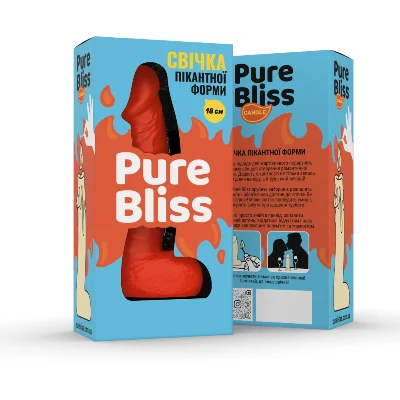 Свічка член Pure Bliss 18 см Orange