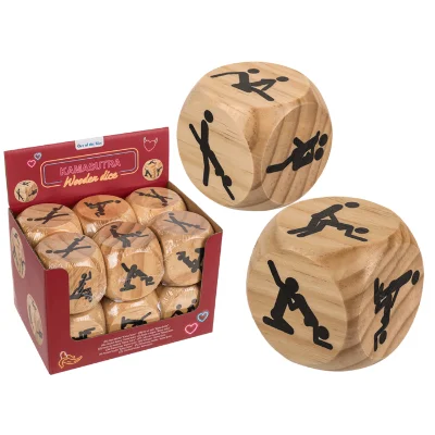 Дерев'яний кубик Kama Sutra Wooden Dice, 6x6 см