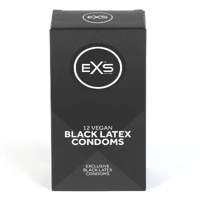 Презервативи - EXS Black Latex, 12 шт.