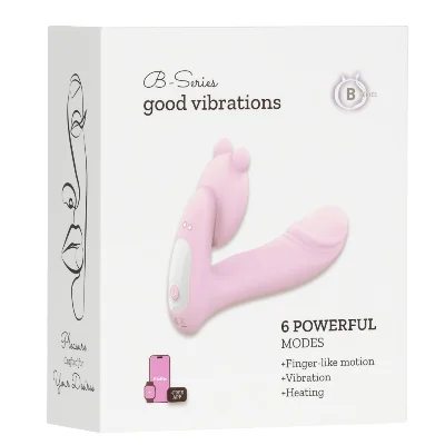 Вібратор - Silicone vibrator, 6 frequenciesFinger function, Heating + APP