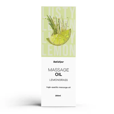 Масажна олійка - Satisfyer Massage Oil Lemongrass, 250 мл (05.2027)