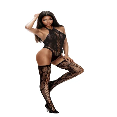 Бодістокінг - Bodystocking 6090, Black, S/L