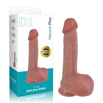 Фалоімітатор - Erospace Natural Play Silicone Dildo D1, 21 см