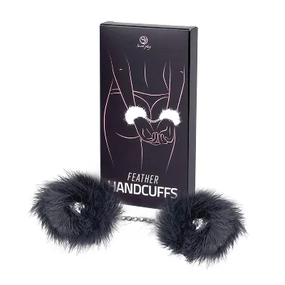 Наручники - Black Marabou Handcuffs