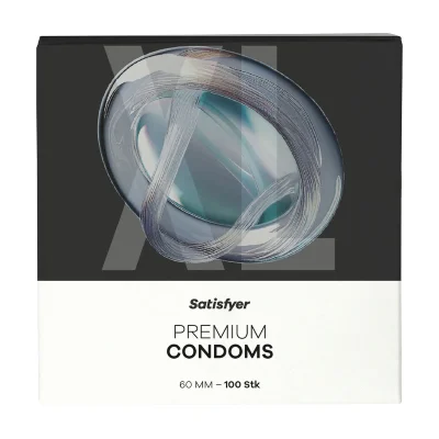 Презервативи - Satisfyer Premium Condoms 60 мм (XL), 100 шт.
