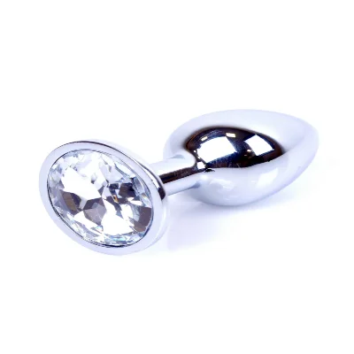 Анальна пробка - Jewellery Silver Plug - Clear