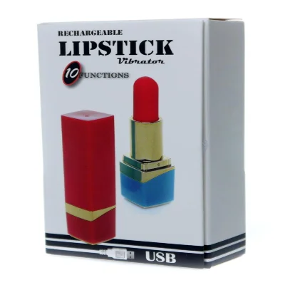 Міні-вібратор - Rechargeable Lipstick Vibrator Red