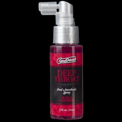 Спрей для мінету Doc Johnson GoodHead DeepThroat Spray - Cherry 59 мл (м'яте паковання)