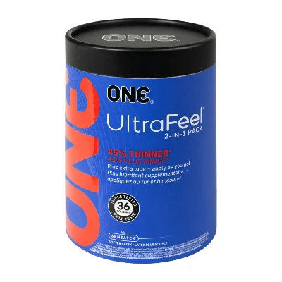 Презервативи ONE Ultra Feel, з додатковою змазкою, 36 шт (м'яте паковання)