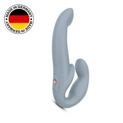 Безремінний страпон з вібрацією Fun Factory SHARE VIBE PRO cool grey (м'яте паковання)