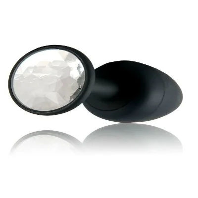 Анальна пробка Dorcel Geisha Plug Diamond M з кулькою всередині, створює вібрації, макс. діам. 3,2см