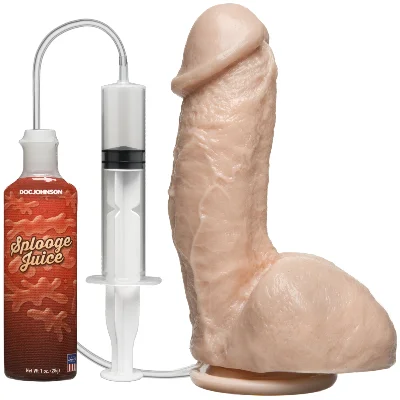 Фалоімітатор, що кінчає Doc Johnson The Amazing Squirting Realistic Cock, ПВХ, діаметр 5,1см