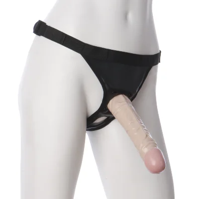 Трусики зі страпоном Doc Johnson Vac-U-Lock 8 Inch Classic Dong Ultra Harness, ПВХ, діаметр 3,8см