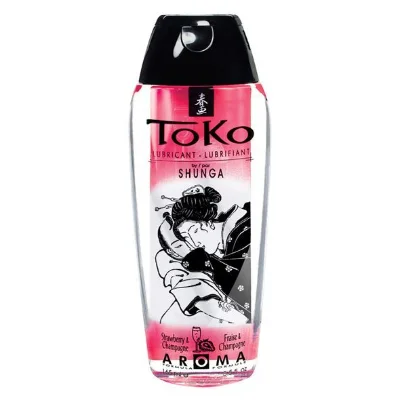 Лубрикант на водній основі Shunga Toko AROMA – Sparkling Strawberry Wine (165 мл), не містить цукру
