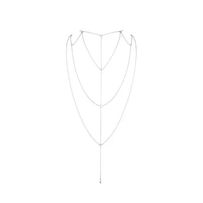 Ланцюжок для спини Bijoux Indiscrets Magnifique Back and Cleavage Chain - Silver, прикраса для тіла