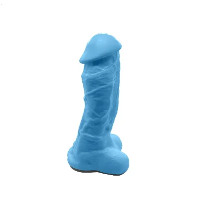 Мило у формі пеніса Чистий Кайф Blue size XL, крафтове мило-член, натуральне