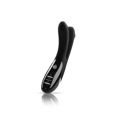 Вібратор подвійний з електростимуляцією Mystim Tingling Aparte eStim Black, міостимулятор