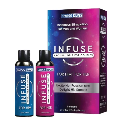 Збуджувальні гелі для пар Swiss Navy Infuse Arousal Gels for Couples 2×59 мл