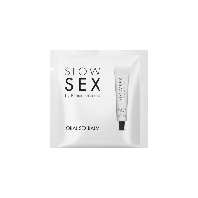 Пробник стимулювального бальзаму для мінету Bijoux Indiscrets Slow Sex Oral sex balm