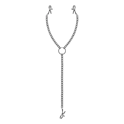 Затискачі для сосків та клітора Bedroom Fantasies: Nipple & Clitoral Clamps, чорні