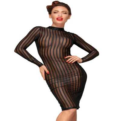 Сукня з мокрим ефектом Noir Handmade F182 Classic dress made of elastic tulle, S
